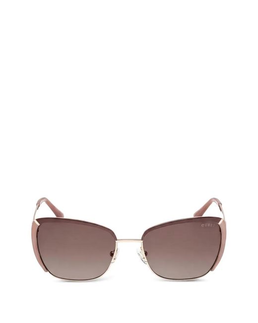 Guess Metallic Gradient-Lens Cat-Eye Sunglasses