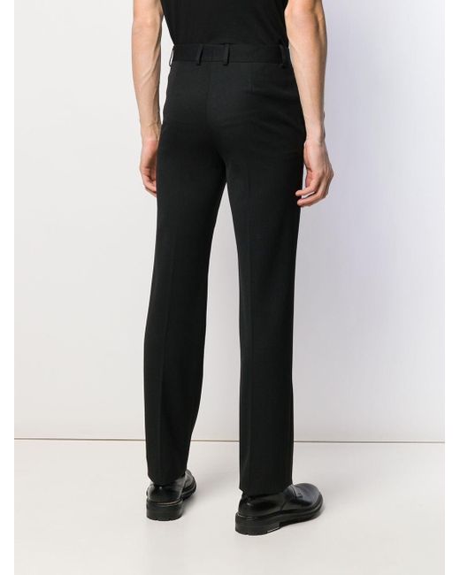 Pantalones de vestir con corte slim Balenciaga de hombre de color Black