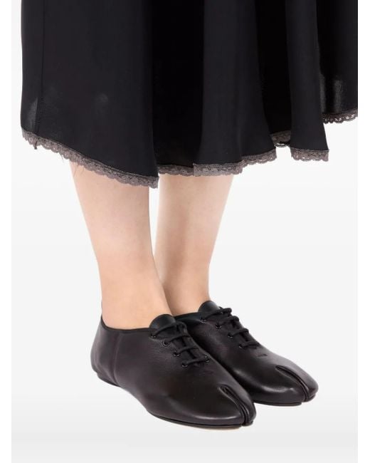 Maison Margiela Gray Tabi Jazz Lace Up Shoes