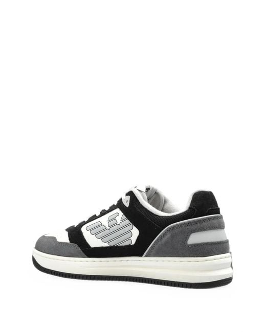 Baskets À Patch Logo EA7 pour homme en coloris White