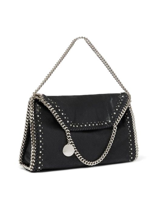 Stella McCartney Black Falabella Fold-Over Tote Bag
