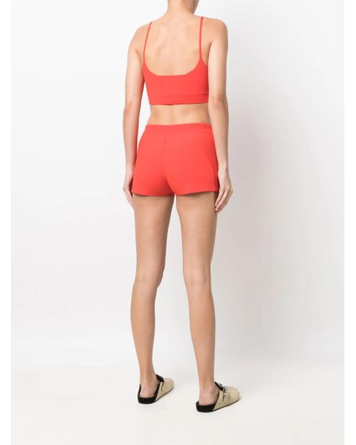 Vestido de punto fino con logo bordado Etro de color Red