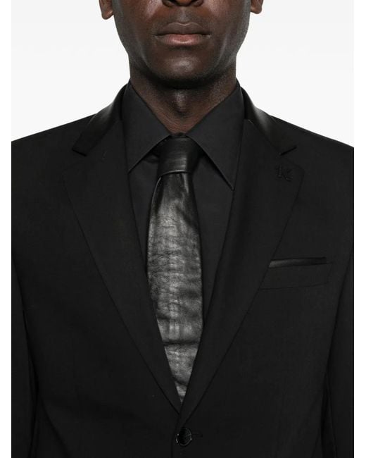 Karl Lagerfeld Black Rock Button-Fastening Blazer for men
