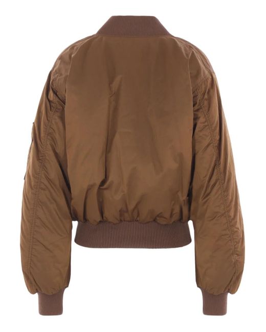 Chloé Brown Bomber Jacket