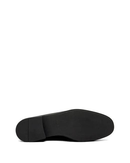 Frau Black Mocassins En Cuir for men