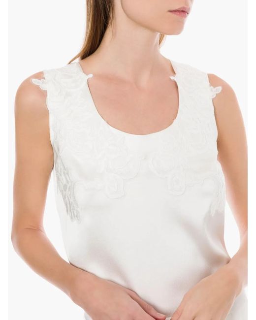 Alberta Ferretti フローラル ブラウス White