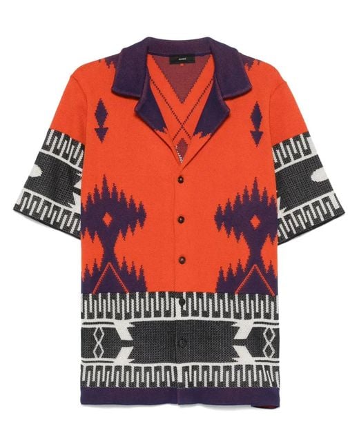 Camicia Icon di Alanui in Red da Uomo
