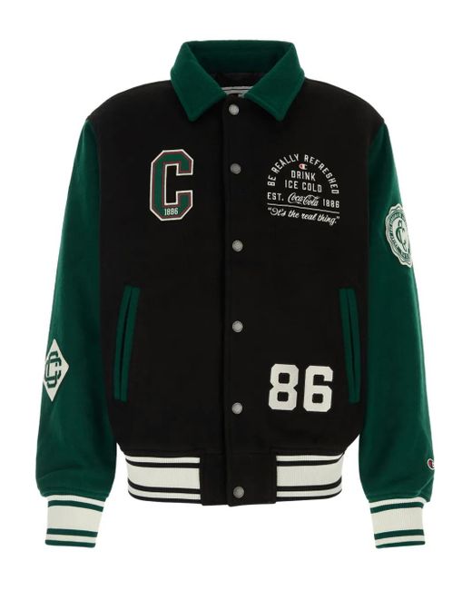 Champion Black X Coca Cola Bomber Jacket for men