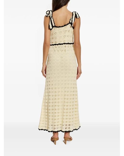 Zimmermann White Crocheted Strappy Dress