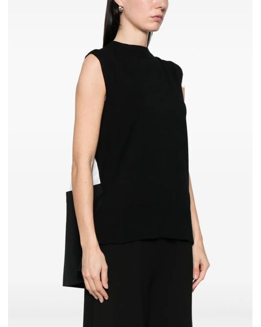 Sacai カラーブロック トップ Black