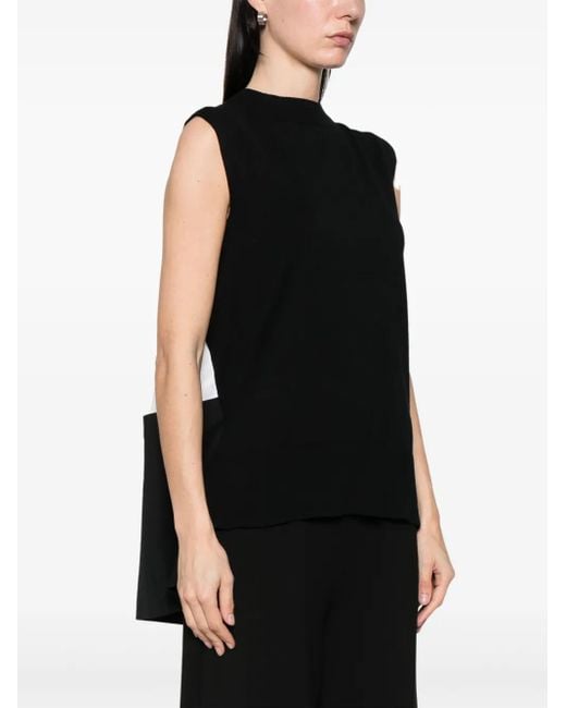 Sacai Black Colourblock Vest