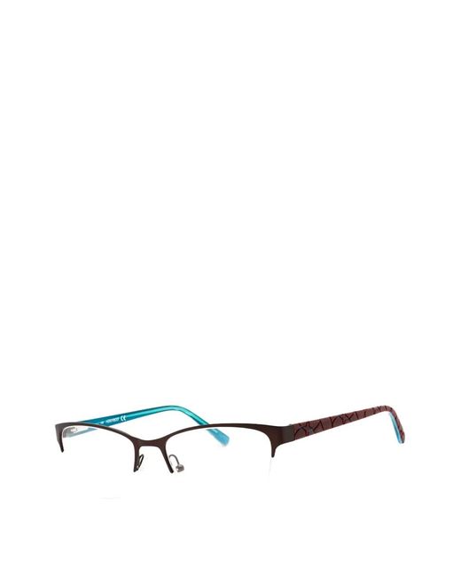 Adensco White Rectangle-Frame Glasses