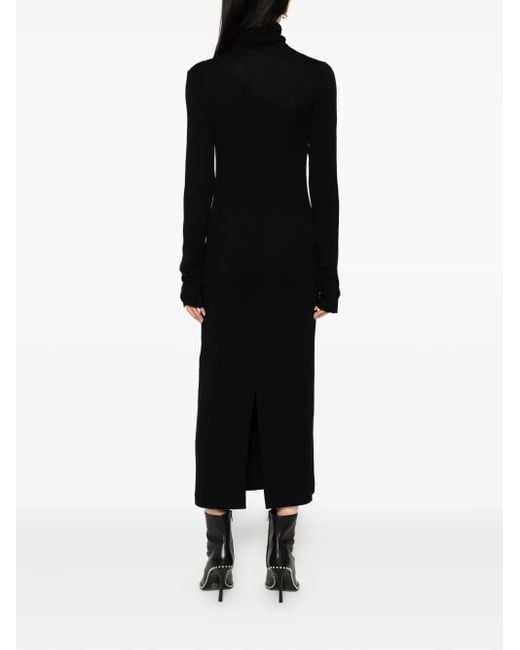 Thom Krom Black Langärmeliges Kleid
