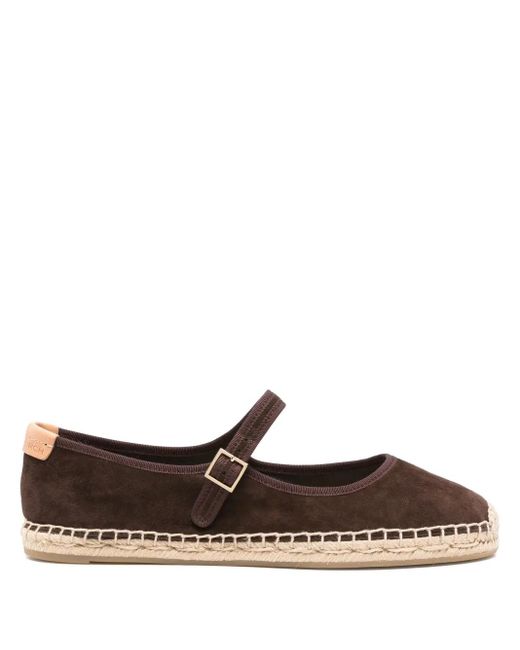 Tory Burch Brown Mary Jane Espadrilles