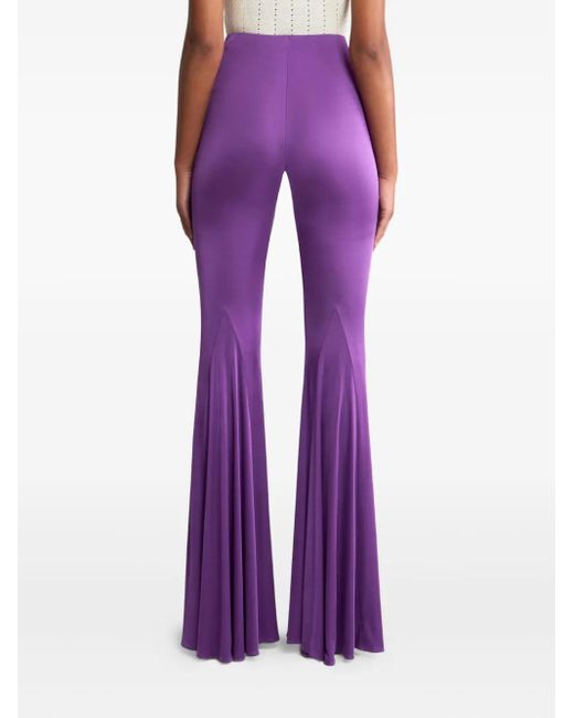 Etro Purple Ausgestellte Hose