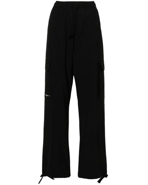 Pantalon Cargo À Lien De Resserrage MSGM pour homme en coloris Black