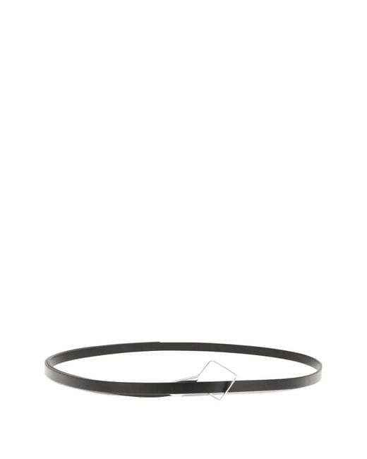 The Row White Rhombe Leather Belt