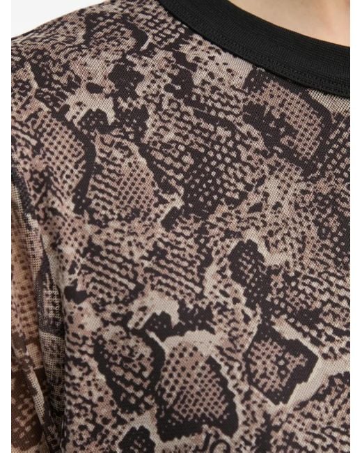 Joop! Gray Kleid Mit Schlangenleder-Print