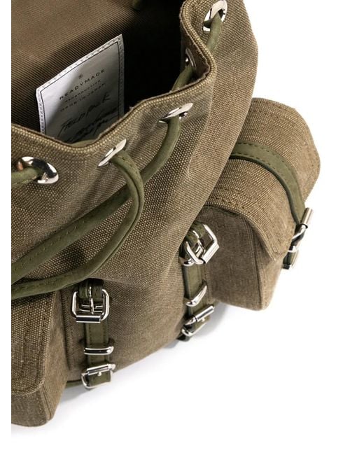 READYMADE Green Rucksack im Military-Look