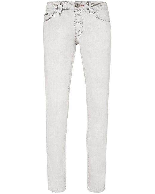 Philipp Plein Skinny Jeans in het White voor heren