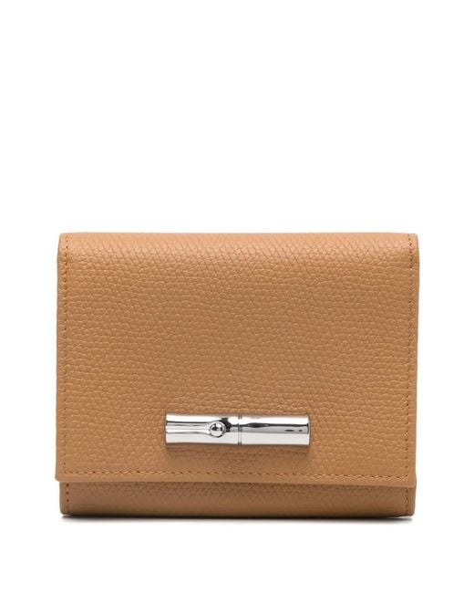 Longchamp Brown Le Roseau Wallet