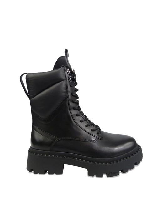 Ash Black Gefütterte Schnürstiefel