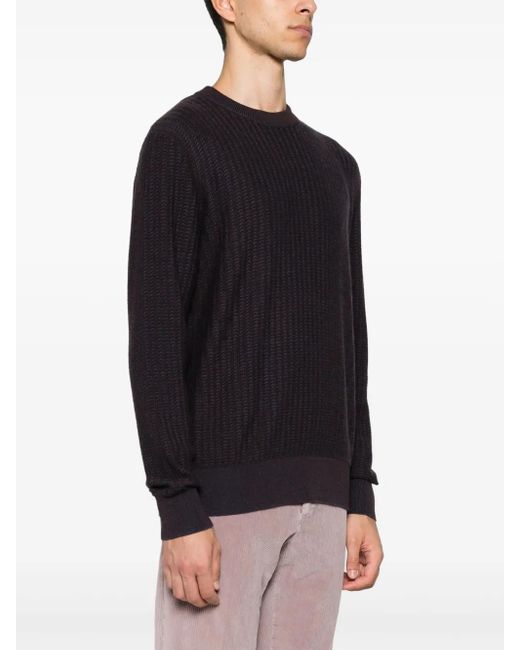 D4.0 Black Patterned Sweater for men
