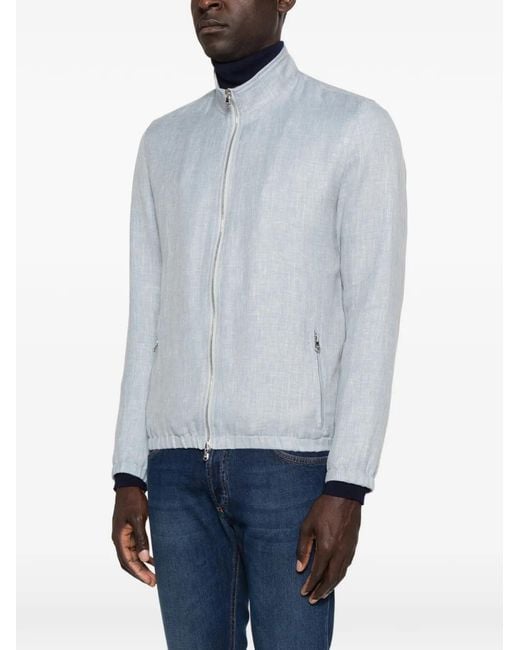 Barba Napoli Blue Timber Jacket for men