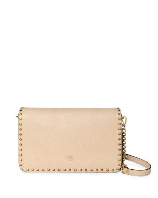 Pinko Natural Love One Stud-Embellished Crossbody Bag
