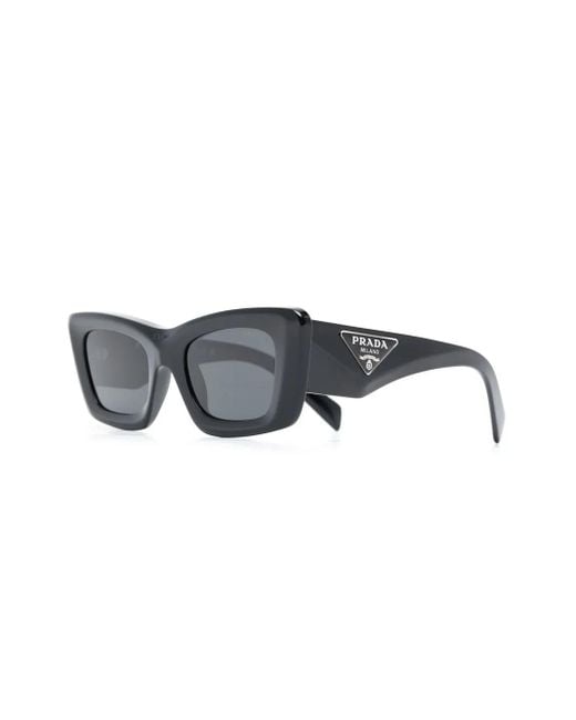 Prada Black Pr 13zs Cat-eye Acetate Sunglasses
