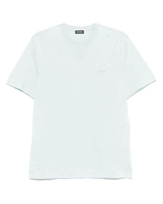 メンズ Zegna ロゴ ポロシャツ White