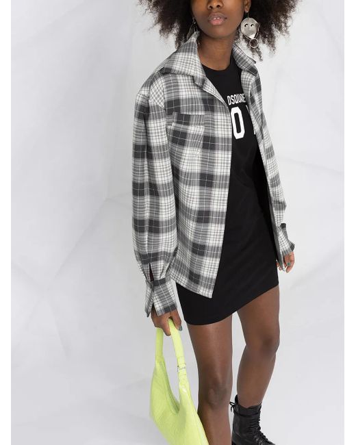 Vestido estilo camiseta con logo DSquared² de color Black