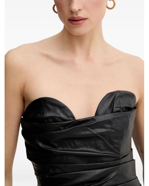 Bardot Black Vani Ruched Maxi Dress