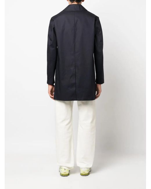 Chubasquero con botones Mackintosh de hombre de color Gray