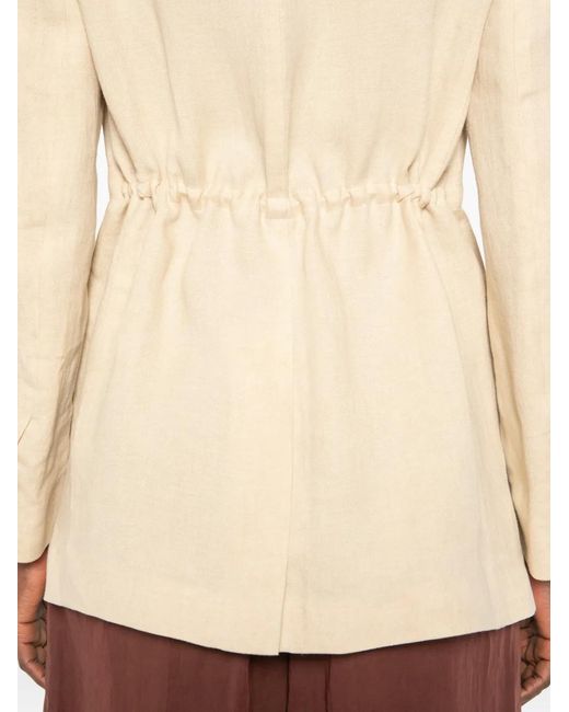 Max Mara Natural Buttoned Jacket
