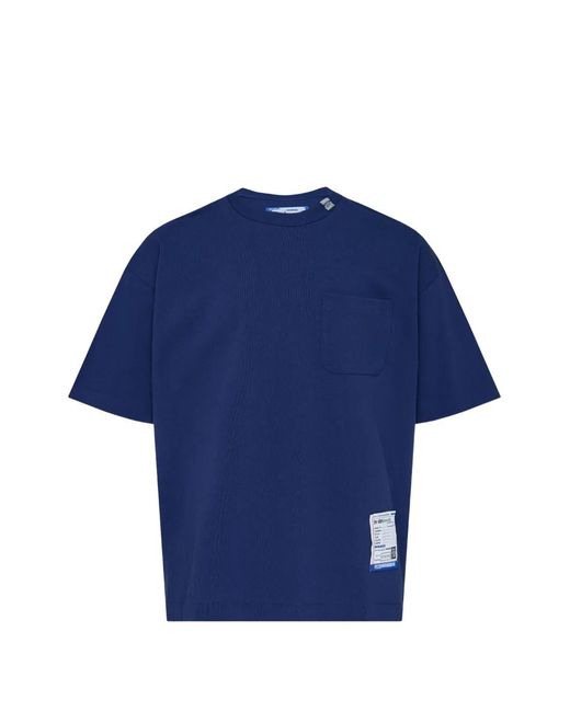 Maison Mihara Yasuhiro Blue Logo-Patch T-Shirt for men