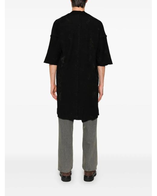 Label Under Construction Black V-Neck Cardigan for men