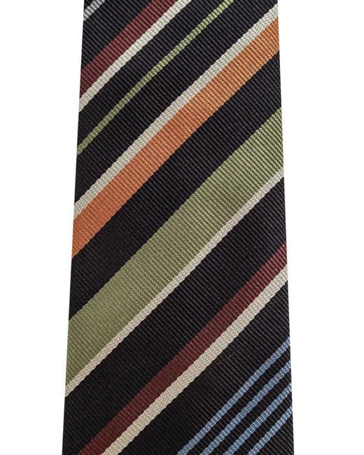 Paul Smith Black Striped Tie for men