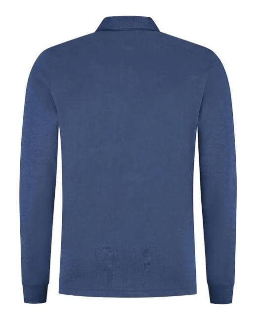 Polo Ralph Lauren Blue Long-Sleeved Polo Shirt for men