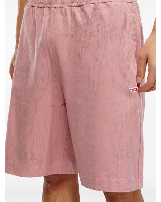 DIESEL P-crown-n1 Shorts in het Pink voor heren