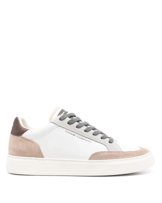 Crime London White Eclipse Sneakers for men