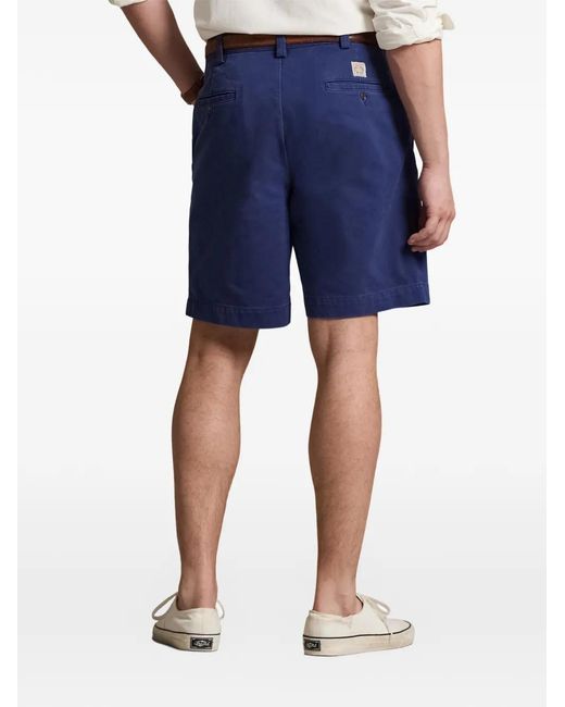 Polo Ralph Lauren Blue Twill Shorts for men