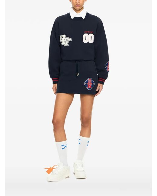 Off-White c/o Virgil Abloh Blue Royal Patch Sweatshirt