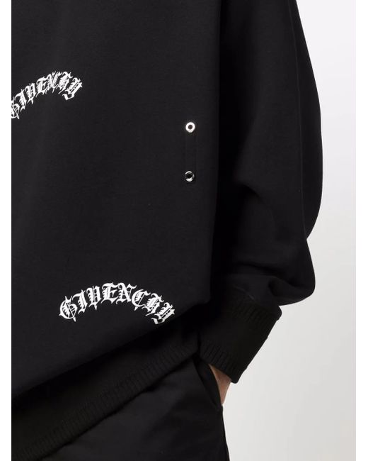 Sudadera Con Logo Estampado Givenchy de hombre de color Black