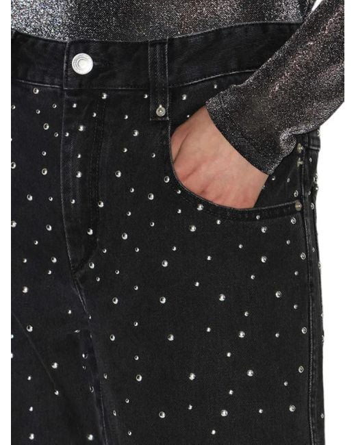 Isabel Marant Black Brinsa Gradient-Studded Jeans