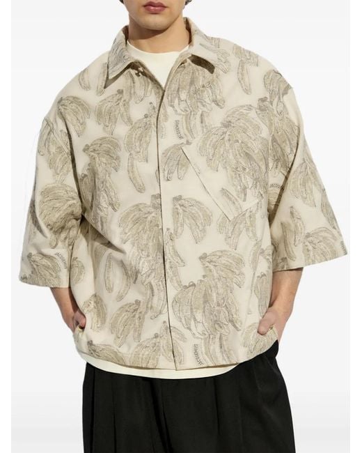 Jacquemus White Patterned Shirt for men
