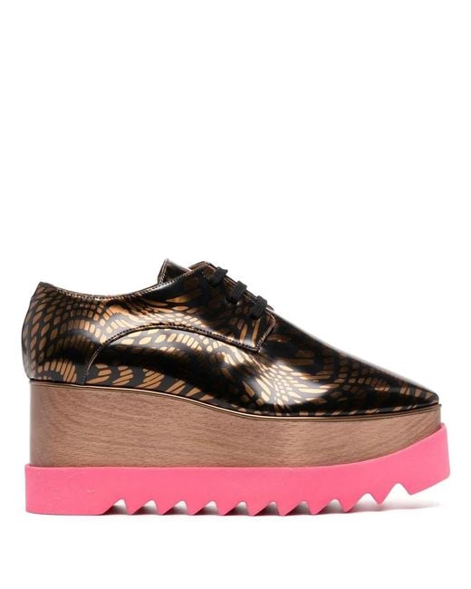 Stella McCartney Red Elyse Platform Shoes