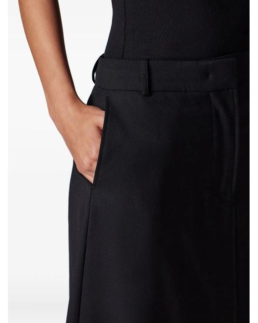 Paul Smith Black Belted A-Line Skirt