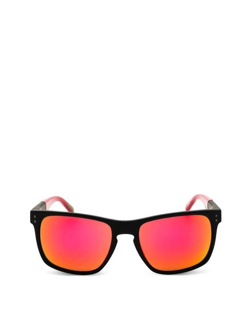 Levi's Pink Rectangle-Frame Sunglasses for men