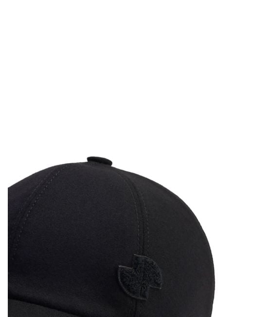Patou Blue Wool Twill Logo Baseball Cap